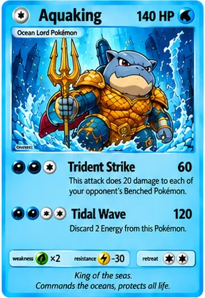 Aquaking parody card