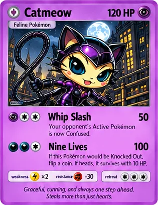 Catmeow parody card