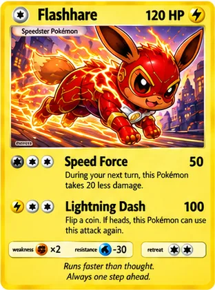 Flashhare parody card