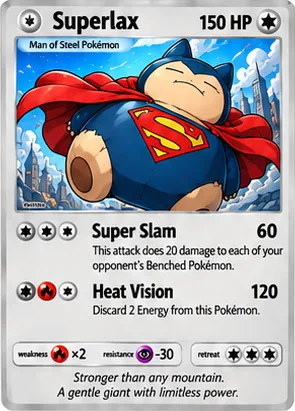 Superlax parody card