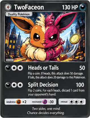 TwoFaceon parody card