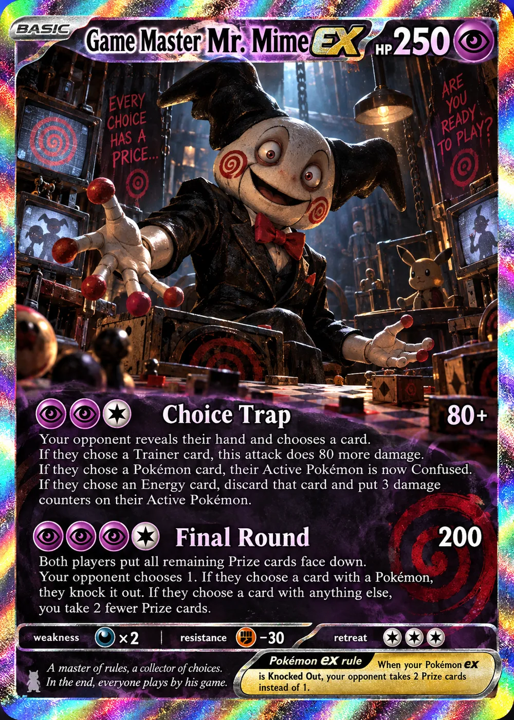 Game Master Mr. Mime parody card