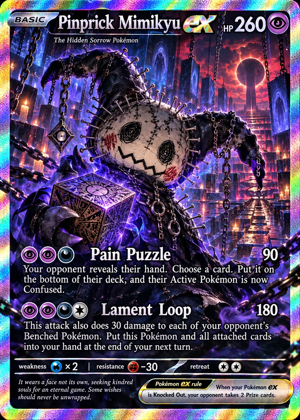 Pinhead Mimikyu parody card