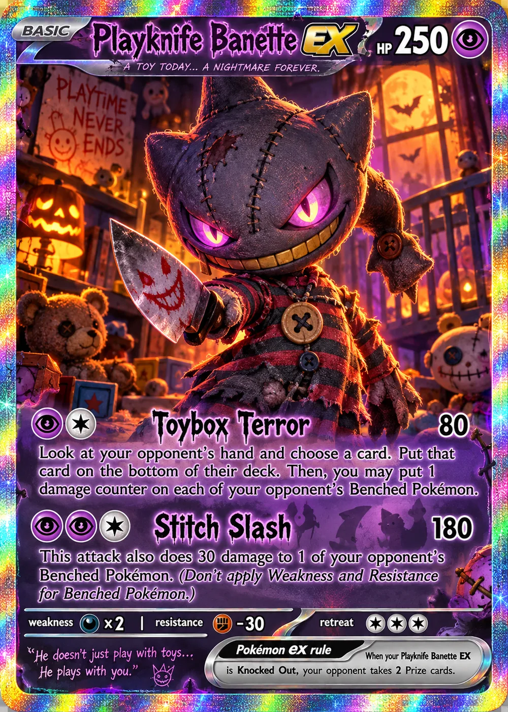 Playtime Banette parody card