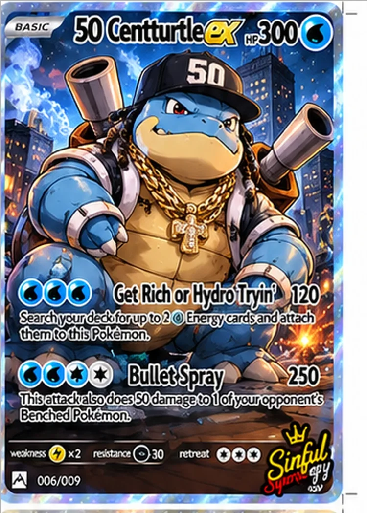 50 Centturtle parody card