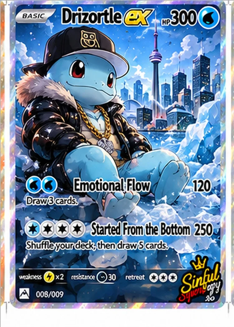 Drizortle parody card