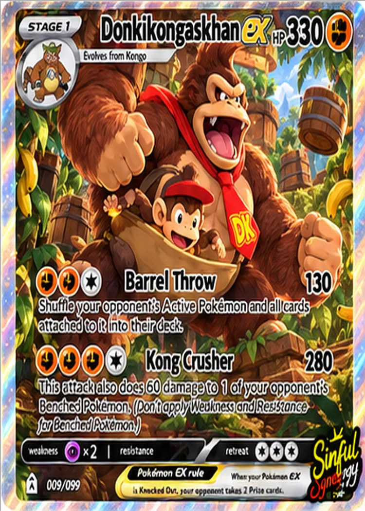 Donkikongaskhan parody card