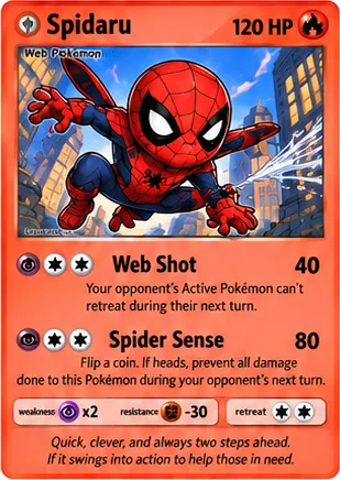 Spidaru parody card