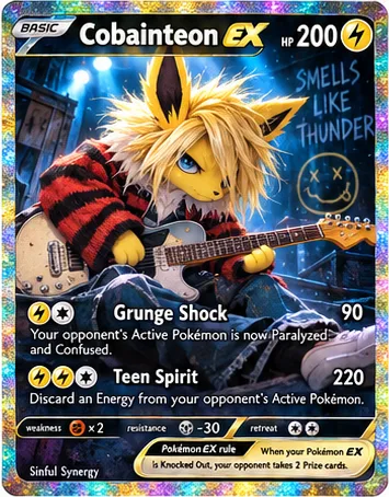 Cobainteon parody card