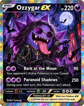 Ozzygar parody card