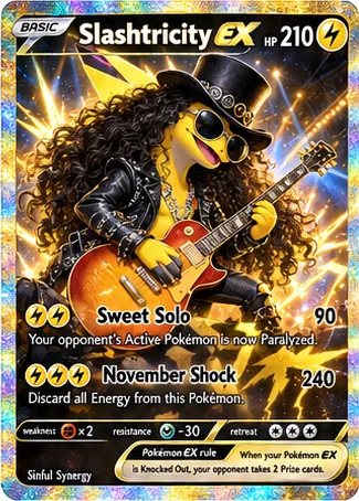 Slashtricity parody card