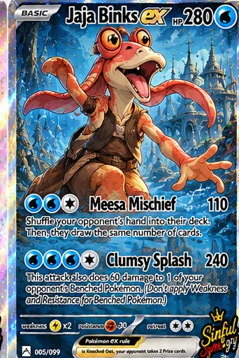 Jaja Binks parody card