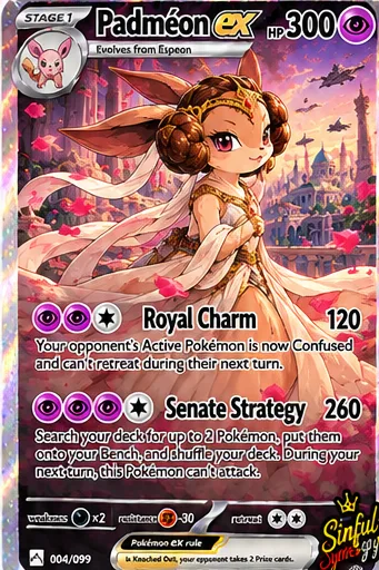 Padméon parody card