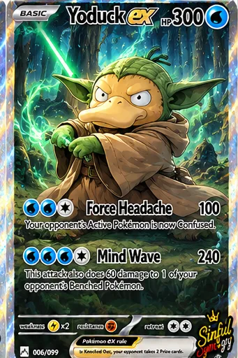 Yoduck parody card