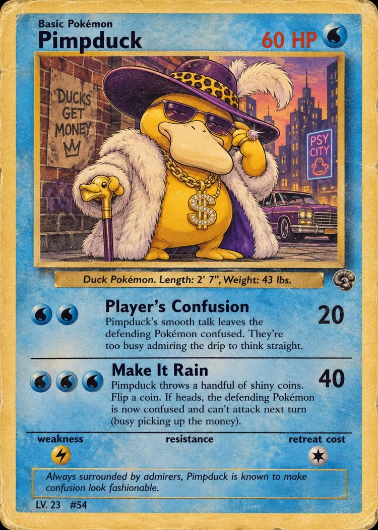 Pimpduck parody card